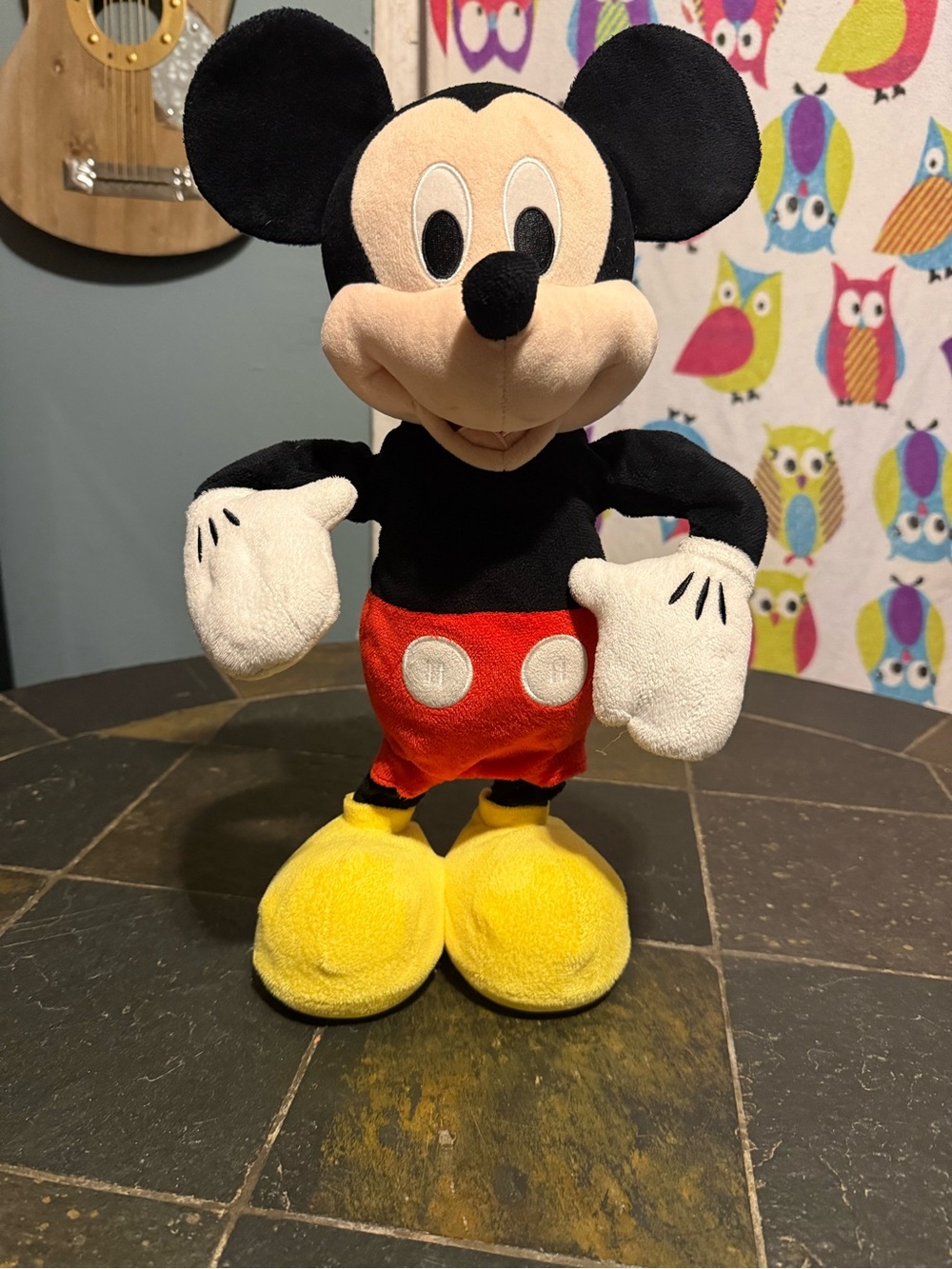 Disney Mickey Mouse Plush Toy in Black, Red, White and Yellow